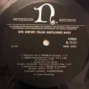 LP - Luciano Sgrizzi - Eighteenth Century Italian Harpsichord Music