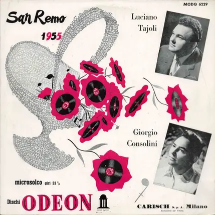 Luciano Tajoli , Giorgio Consolini - San Remo 1955