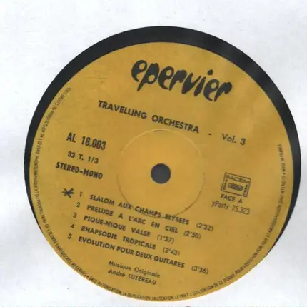 Lucien Lavoute Et Son Orchestre - Travelling Orchestra (Volume 3)