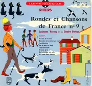 7inch Vinyl Single - Lucienne Vernay Et Les Quatre Barbus - Rondes Et Chansons De France Nº 9 - gatefold + booklet