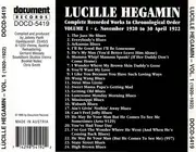 CD - Lucille Hegamin - Complete Recorded Works In Chronological Order Volume 1 (1920-1922)