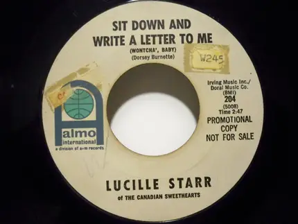 Lucille Starr - The French Song / Sit Down And Write A Letter To Me