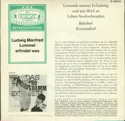 7inch Vinyl Single - Ludwig Manfred Lommel - Ludwig Manfred Lommel Erfindet Was