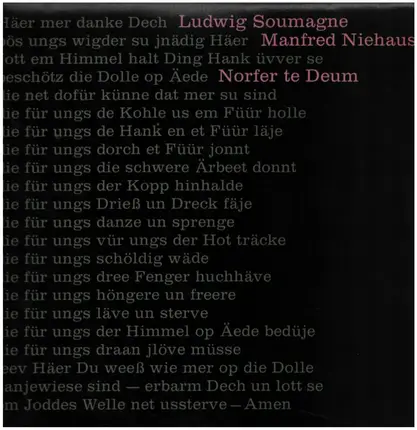Ludwig Sourmagne - Norfer te Deum