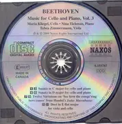 CD - Ludwig van Beethoven - Maria Kliegel , Nina Tichman - Music For Cello And Piano Vol. 3