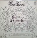 LP - Ludwig Van Beethoven - Orchestre De La Société Des Concerts Du Conservatoire Conducted By Carl Schu - Choral Symphony