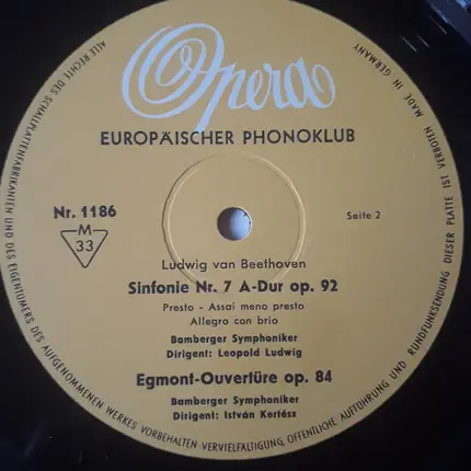 Beethoven - Sinfonie Nr.7 A-Dur Op. 92 / Egmont-Ouvertüre Op. 84