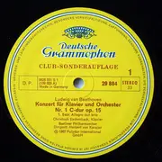 LP - Beethoven / C. Eschenbach, Berliner Philharmoniker, H. von Karajan - Konzert Für Klavier Und Orchester Nr. 1 C-dur Op. 15