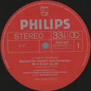 LP - Ludwig van Beethoven - Claudio Arrau , Concertgebouworkest , Bernard Haitink - Klavierkonzert Nr.4 G-dur