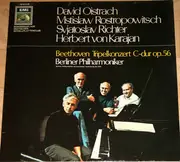 LP - Ludwig van Beethoven - David Oistrach , Mstislav Rostropovich , Sviatoslav Richter , Herbert von Ka - Tripelkonzert C-dur Op. 56