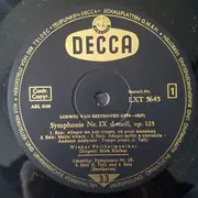 LP - Ludwig van Beethoven - Erich Kleiber - The Wiener Philharmoniker - Hilde Güden - Sieglinde Wagner - - Symphonie Nr. IX d-moll, op. 125