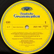 LP - Ludwig van Beethoven - Franz Schubert , Gidon Kremer , The London Symphony Orchestra ∙ Emil Tchakar - Musik Für Violine & Orchester