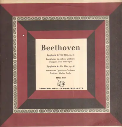 Beethoven - Symphonie Nr. 2 In D-Dur, op.36 / Symphonie Nr. 4 In B-Dur, op.60
