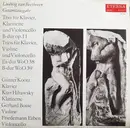 LP - Beethoven - Trio Für Klavier, Klarinette Und Violoncello B-dur Op. 11 / Trios Für Klavier, Violine Und Violoncello Es-dur WoO 38, B-dur WoO 39 - Red Stereo / black labels