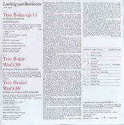 LP - Beethoven - Trio Für Klavier, Klarinette Und Violoncello B-dur Op. 11 / Trios Für Klavier, Violine Und Violoncello Es-dur WoO 38, B-dur WoO 39 - Red Stereo / black labels