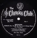 10'' - Beethoven (Kann) - Piano Sonatas 'Moonlight' & 'Appassionata'