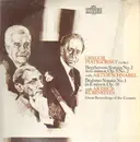 LP - Ludwig van Beethoven - Johannes Brahms / Gregor Piatigorsky , Arthur Rubinstein & Artur Schnabel - Sonata No. 2 In G Minor, Op. 5 No. 2 / Sonata No. 1 In E Minor, Op. 38