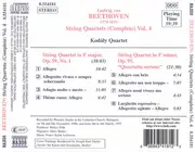 CD - Beethoven / Kodály Quartet - String Quartets (Complete) Vol. 4 - Op. 59, No. 1 • Op. 95, 'Quartetto Serioso' - Still Sealed