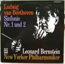 LP - Ludwig Van Beethoven - Leonard Bernstein,New Yorker Philharmoniker - Sinfonie Nr.2 D-Dur Op. 36 & Sinfonie Nr.1 C-Dur Op.21