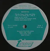 LP - Beethoven - Trio For Piano, Violin & Cello; Sonata For Piano & Cello