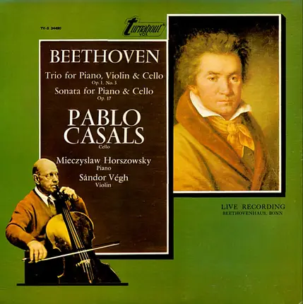Beethoven - Trio For Piano, Violin & Cello; Sonata For Piano & Cello