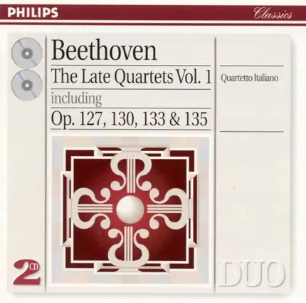 Beethoven / Quartetto Italiano - The Late Quartets Vol. I