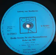 LP - Ludwig van Beethoven - Rudolf Serkin - Hammerklaviersonate