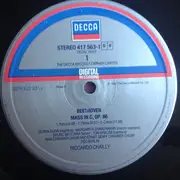 LP - Beethoven - Messe in C-dur • C Major • Ut Majeur • Meeresstille Und Glückliche Fahrt