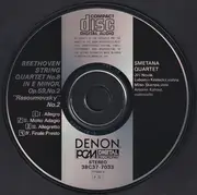 CD - Ludwig van Beethoven - Smetana Quartet - String Quartet  No.8 in E Minor 'Rasoumovsky No.2'