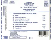 CD - Beethoven - Violin Sonatas No. 5 'Spring' • No. 9 'Kreutzer'
