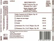 CD - Beethoven - Violin Concerto / Romances Nos. 1 And 2