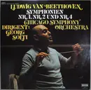 LP - Ludwig Van Beethoven - The Chicago Symphony Orchestra , Georg Solti - Symphonien Nr.1, Nr.2 Und Nr.4