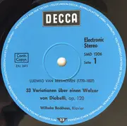 LP - Ludwig van Beethoven - Wilhelm Backhaus - Diabelli - Variationen