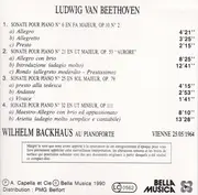 CD - Beethoven / Wilhelm Backhaus - Sonate Pour Piano Nº 6 • Sonate Pour Piano Nº 21 • Sonate Pour Piano Nº 25 • Sonate Pour Piano Nº 32
