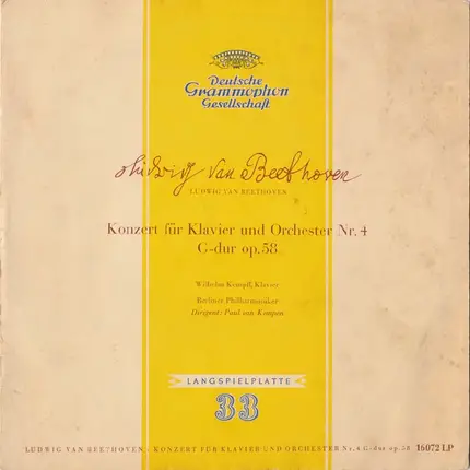 Beethoven - Konzert Für Klavier Und Orchester Nr. 4