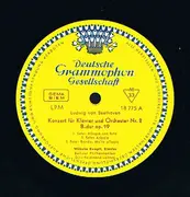 LP - Beethoven - Klavierkonzerte Nr. 2 B-dur Op. 19, Nr. 4 G-dur Op. 58