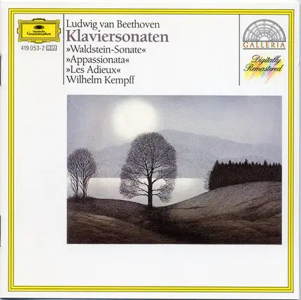 Beethoven / Wilhelm Kempff - Piano Sonatas - Waldstein - Appassionata - Les Adieux