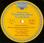 10'' - Beethoven - Mondschein-Sonate / Pathetique - Gatefold