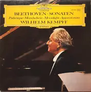 LP - Ludwig van Beethoven - Wilhelm Kempff - Sonaten - Pathétique · Mondschein - Moonlight · Appassionata