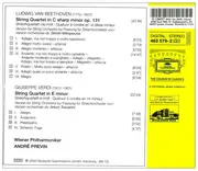 CD - Beethoven, Verdi a.o. - String Quartets - Club Edition