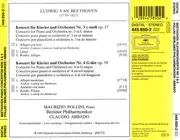 CD - Beethoven - Klavierkonzerte Nos. 3 & 4 = The Piano Concertos = Les Concertos Pour Piano