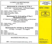 CD - Beethoven / Maurizio Pollini - Sonaten Opp. 27/1 • 27/2 • 28 »Mondschein