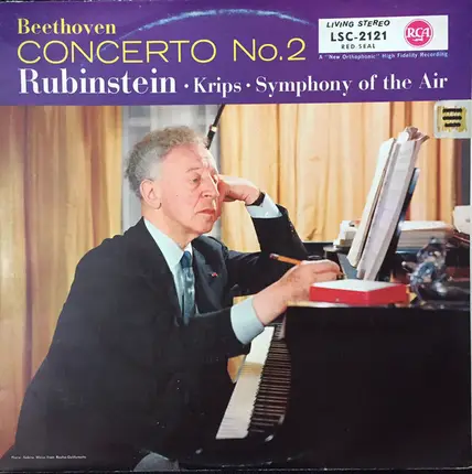 Beethoven - Rubinstein, Krips, Symphony Of The Air - Concerto No. 2 In B-Flat Op. 19