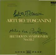 LP - Beethoven - Symphonies Nos. 1 And 2 , (Arturo Toscanini) - Mono