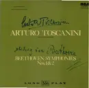 LP - Beethoven - Symphonies Nos. 1 And 2 , (Arturo Toscanini) - Mono