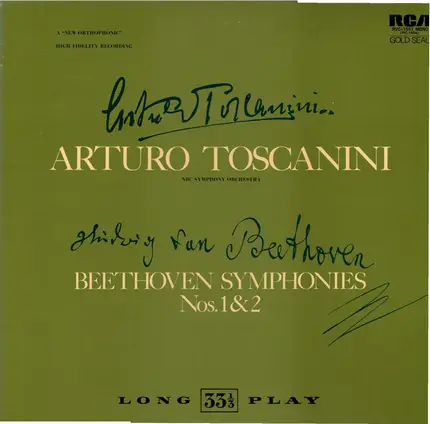 Beethoven - Symphonies Nos. 1 And 2 , (Arturo Toscanini)