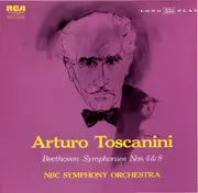 LP - Beethoven - Symphonies Nos. 4 And 8 (Arturo Toscanini) - Mono