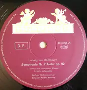 LP - Beethoven - Fricsay w/ Berliner Philharmoniker - Symphonie  Nr. 7 A-Dur