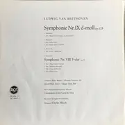 Double LP - Beethoven - The Ninth Symphony Of Beethoven And Symphony No. 8 - Insert Incl.,Hard Box Cover