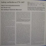 LP - Ludwig van Beethoven , Das Mozart-Trio , Das Salzburger Klassische Bläserspiel - Opus 16 Auf Originalinstrumenten